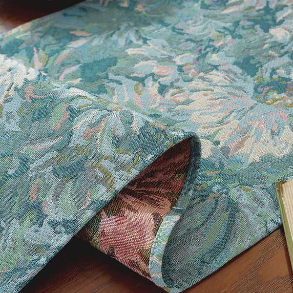 Blue Gerbera Table Runner