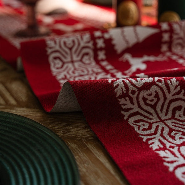 Red Reindeer Table Runner