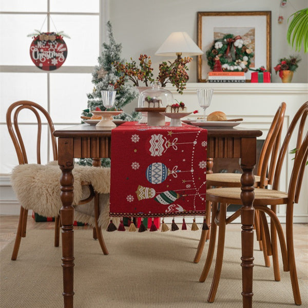 Christmas Bauble Table Runner
