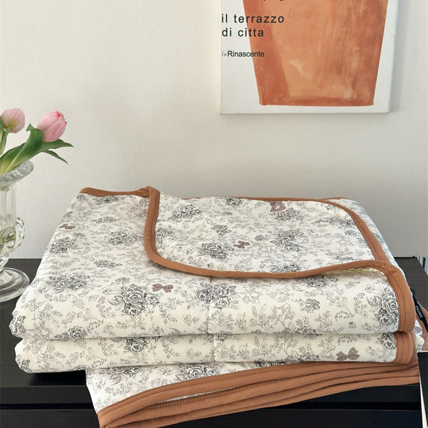 Rose Land Summer Quilted Blanket