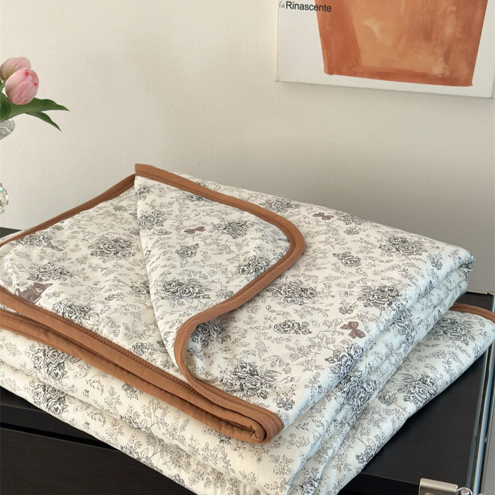 Rose Land Summer Quilted Blanket