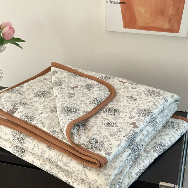 Rose Land Summer Quilted Blanket