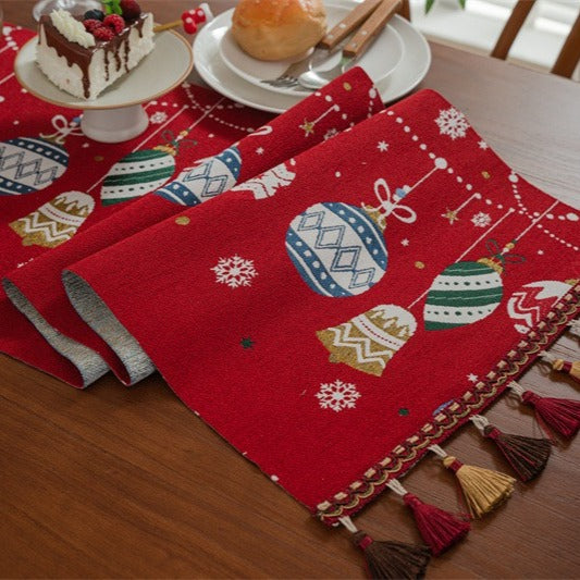 Christmas Bauble Table Runner
