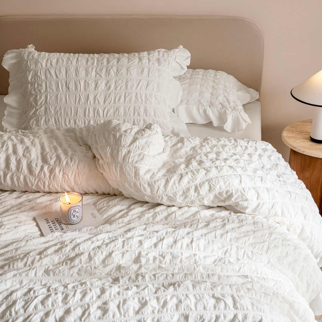 Cream Puff Quilt Cover Set