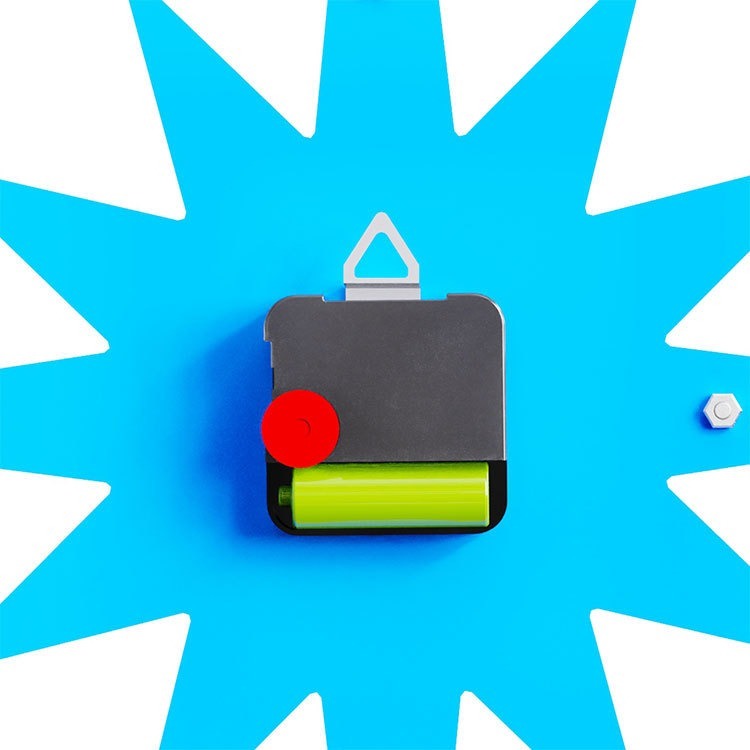 Retro Starburst Wall Clock