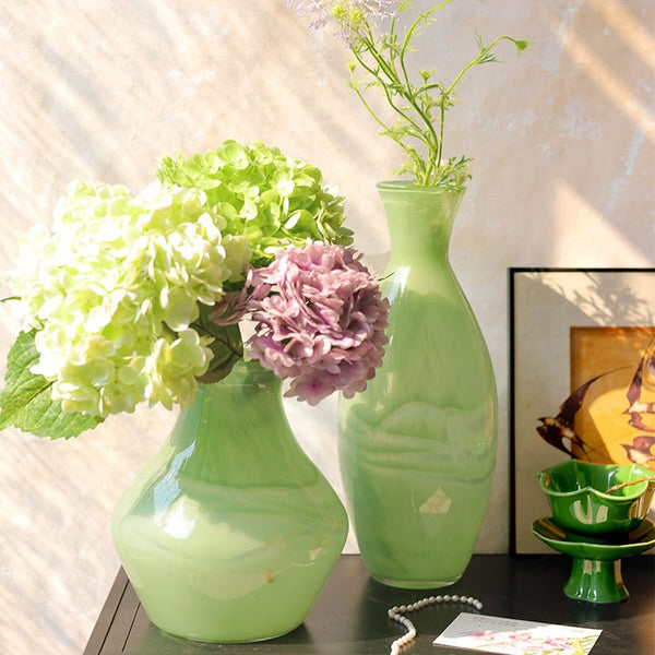 Green Zen Glass Vase