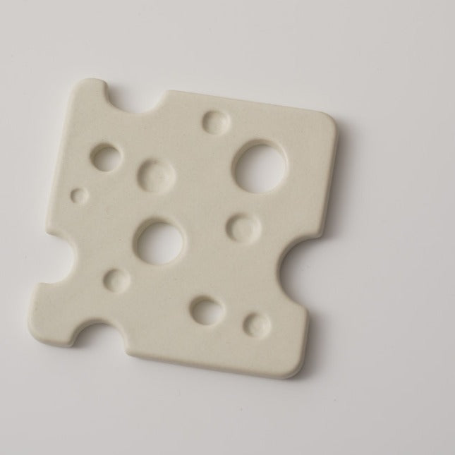 Swiss Cheese - Slice Ceramic Coaster Collection