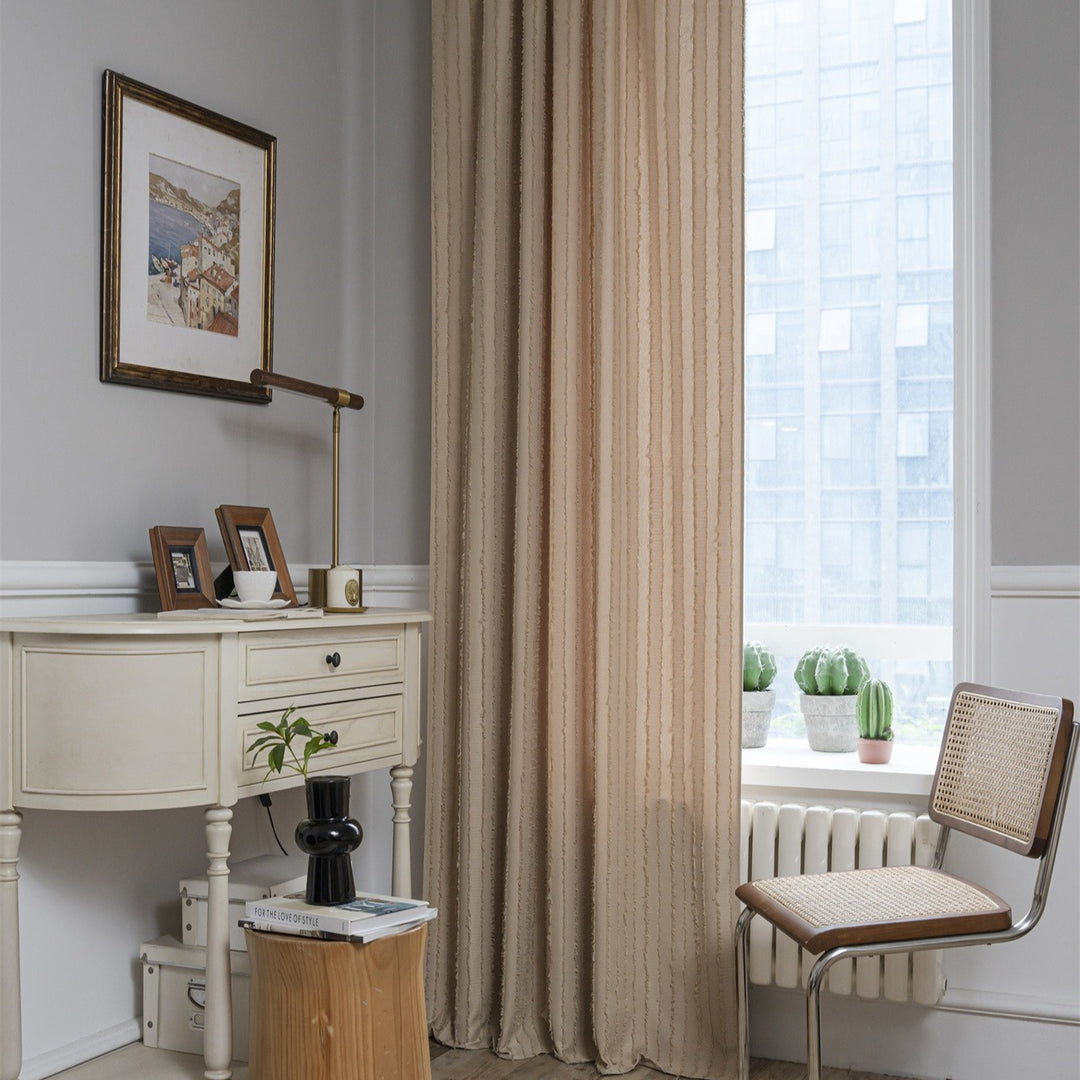 Textured Fringe Curtain