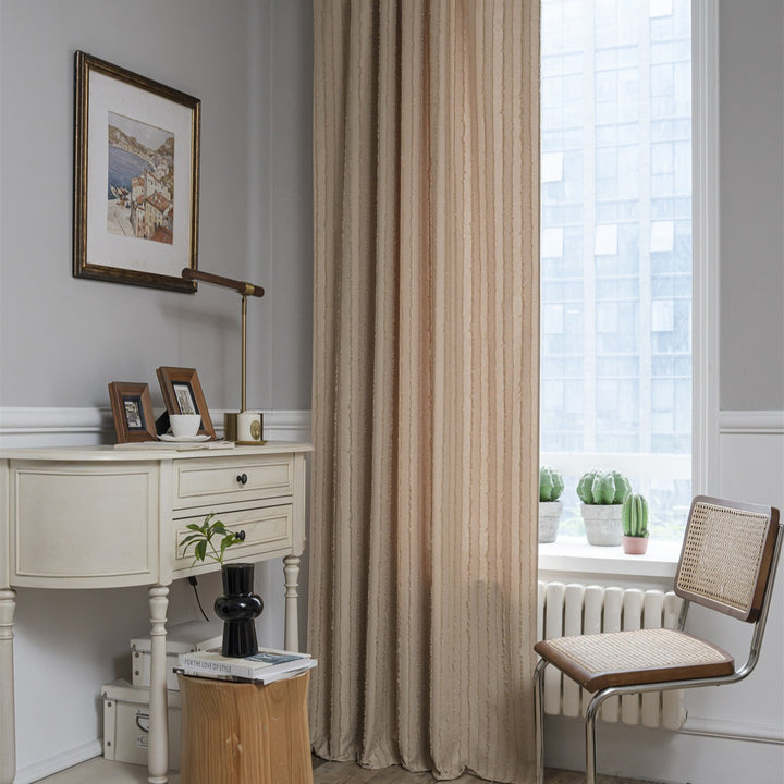 Textured Fringe Curtain