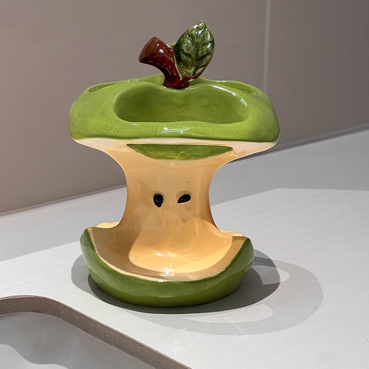 Fun Apple Core Toothbrush Holder