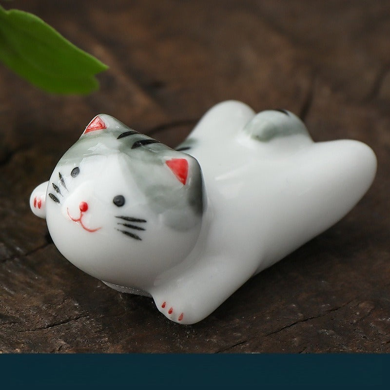 Lucky Kitty Chopsticks Holder Set