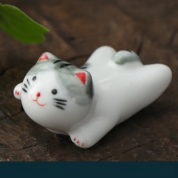 Lucky Kitty Chopsticks Holder Set