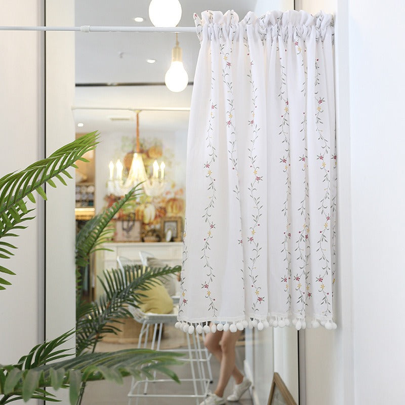 Floral Garden Cabinet Curtain