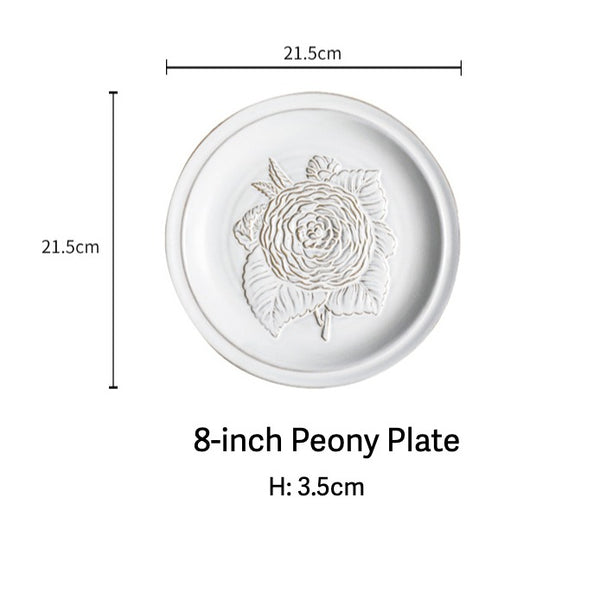 Botanical Embossed Plate