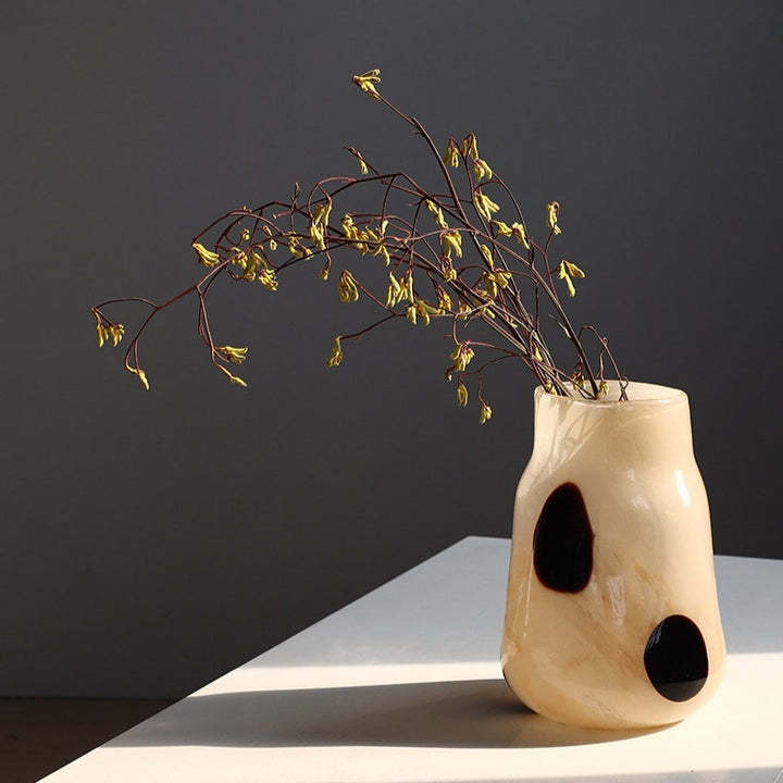 Spotted Charm Glass Vase