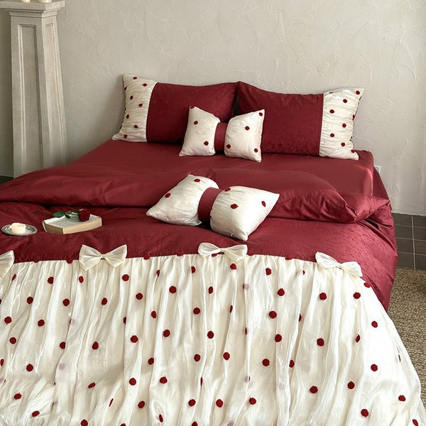 Polka & Bow Bedding Set