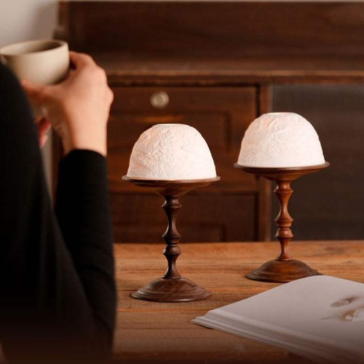 Natural Garden Candle Holder Set