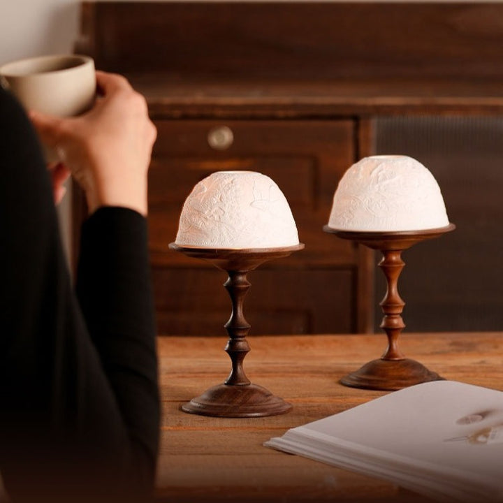 Natural Garden Candle Holder Set