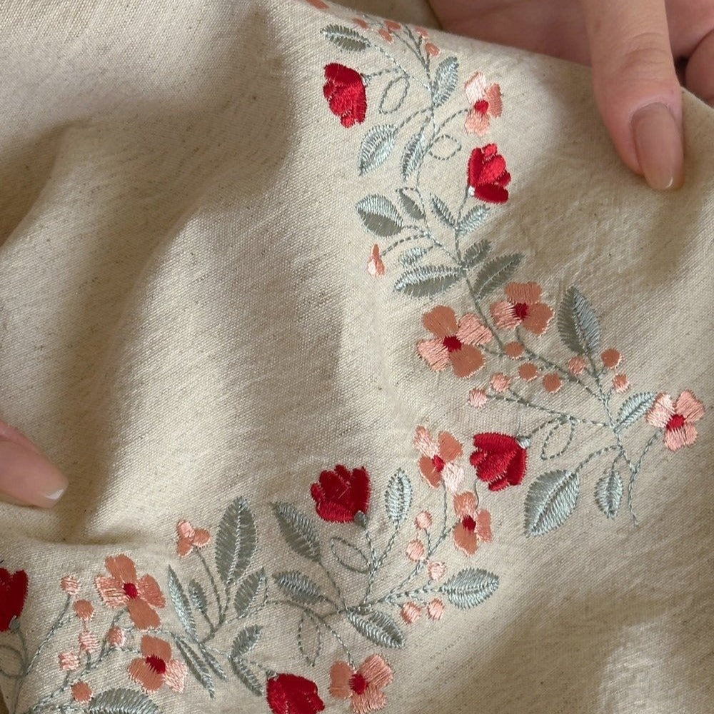 Vine Bloom Trim Bedding Set