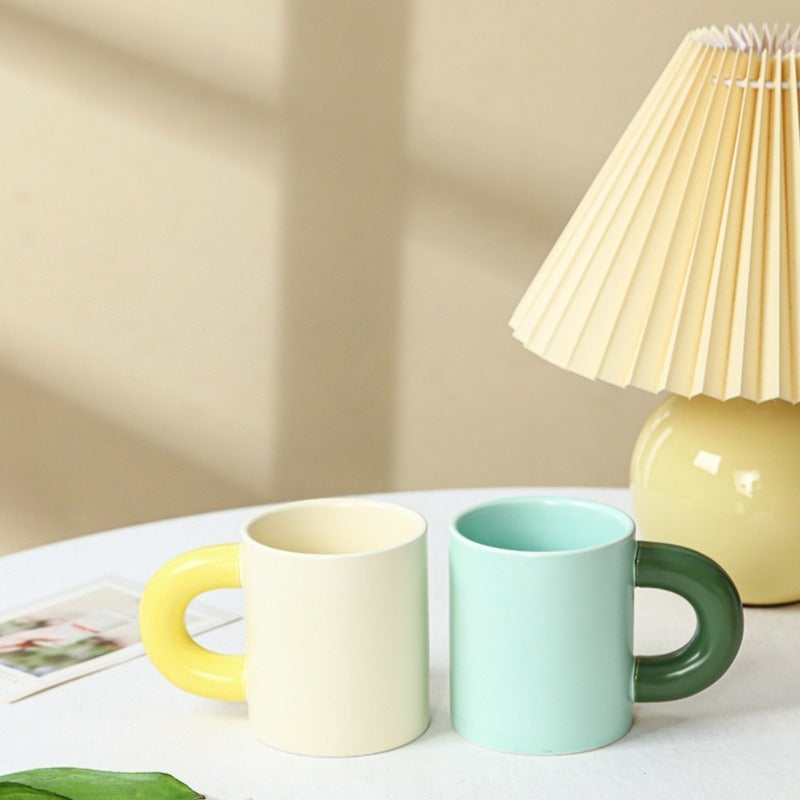 Pastel Chunky Handle Mug