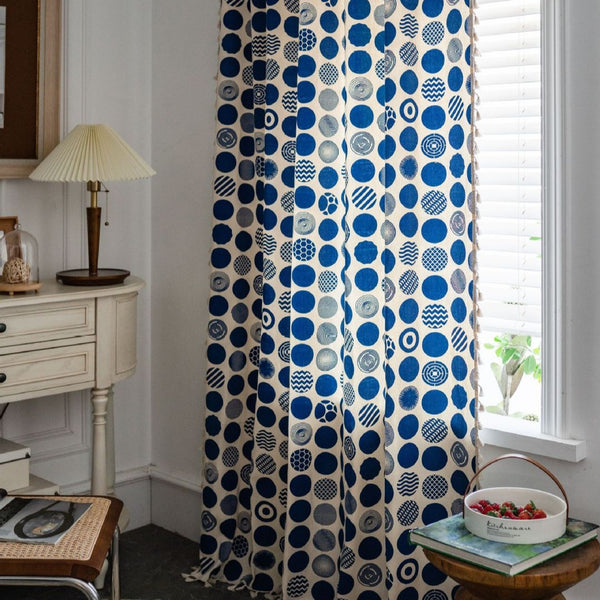 Blue Bubble Curtain