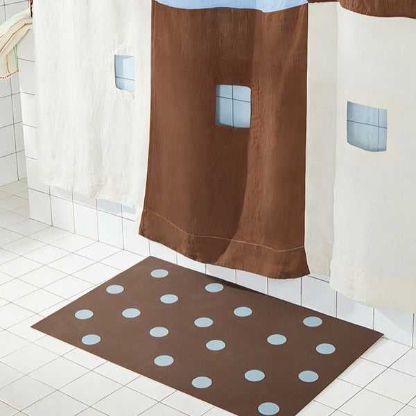 Mint Chip Dot Bath Mat