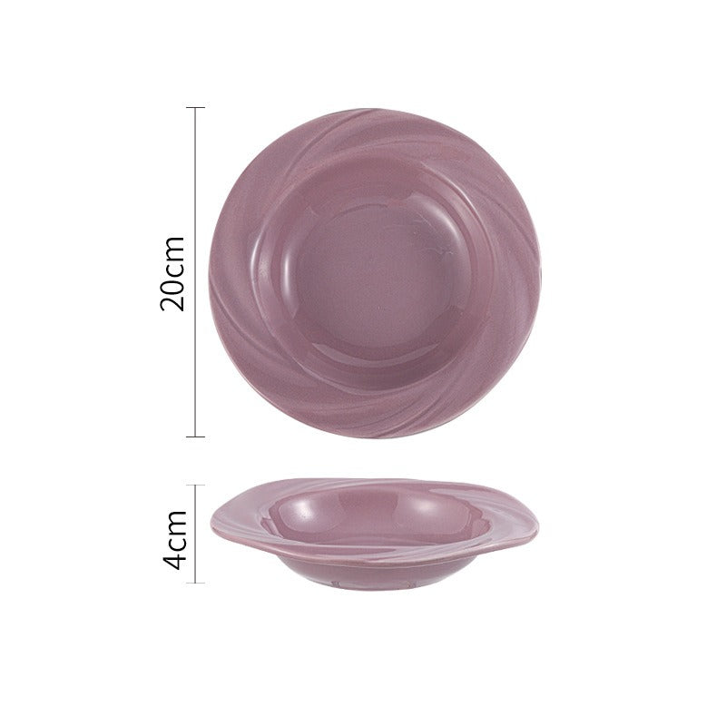 Floral Rose Plate Set