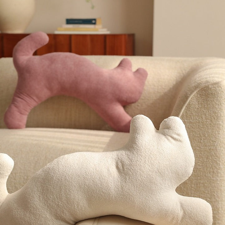 Stretching Kitty Pillow