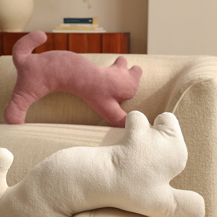 Stretching Kitty Pillow