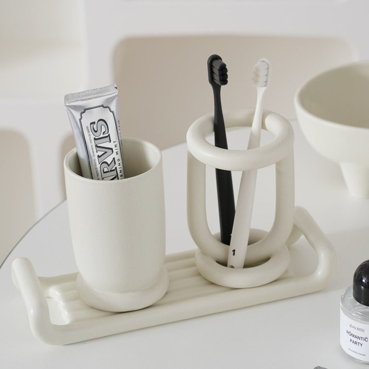 Modern Ceramic Toothbrush Holder