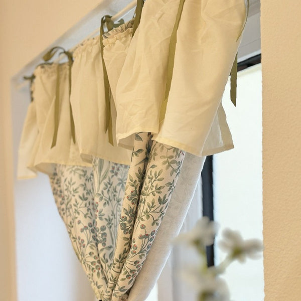 Herbal Floral Cabinet Curtain