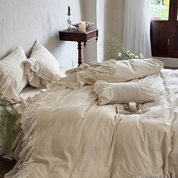 French Garden Frill Bedding Set