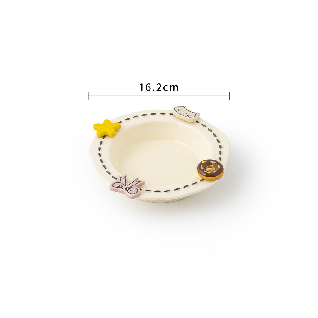 Donut & Star Pet Bowl