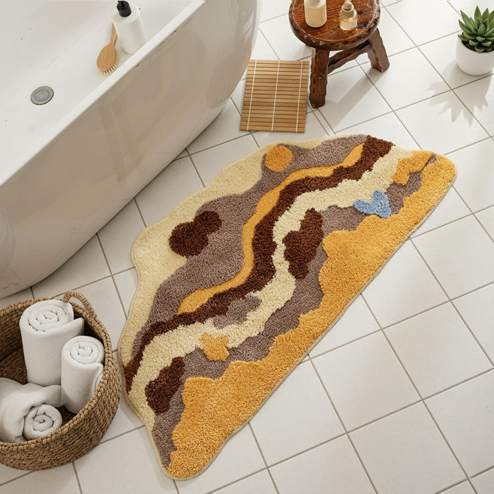 Cute Nature Scene Bath Mat