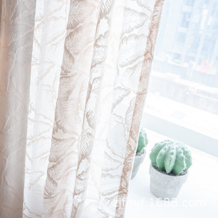 Palm Fun Textured Curtain