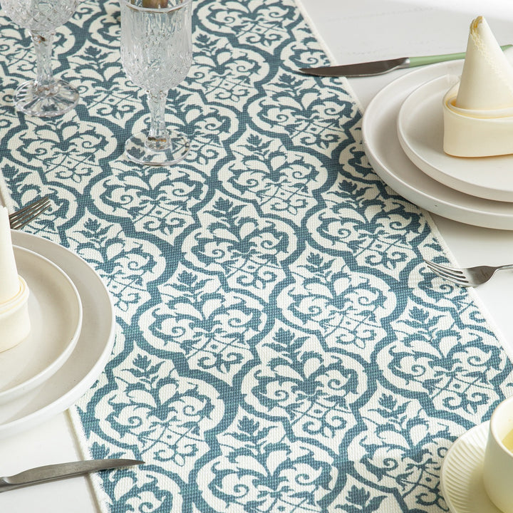 Countryside Blue Table Runner