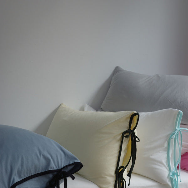 Soft Tie Jersey Cotton Pillowcase Set