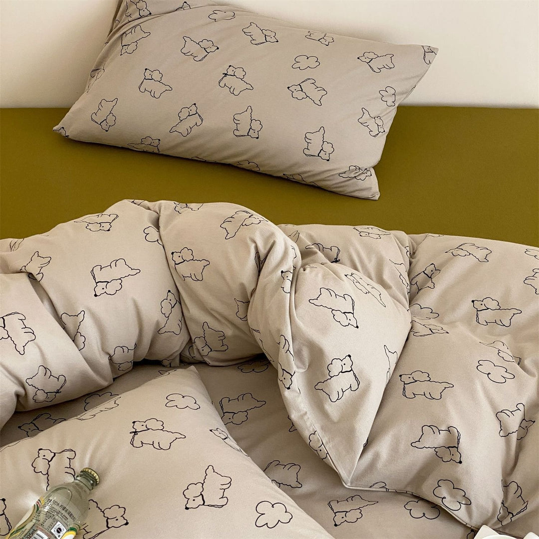 Poodle Bedding Set