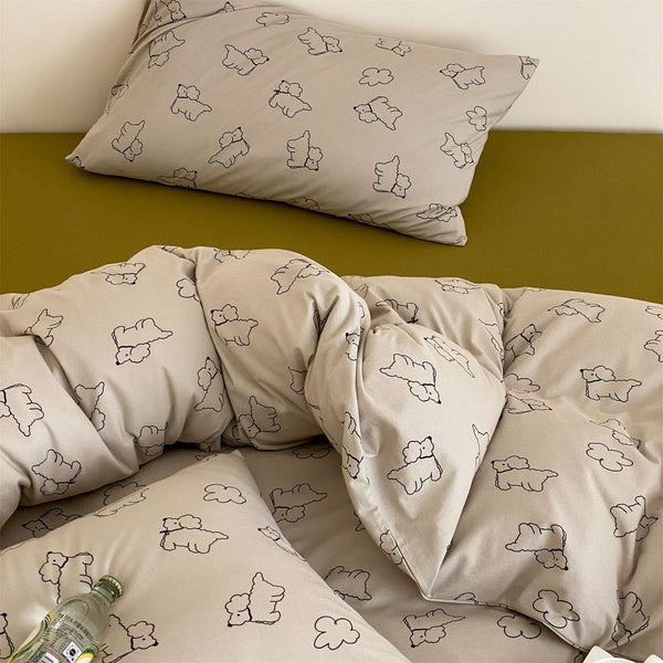 Poodle Bedding Set