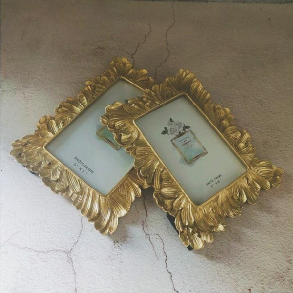 Gold Scroll Photo Frame Set