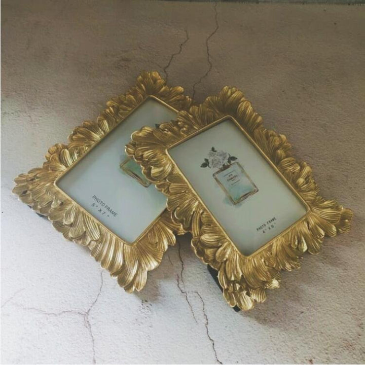 Gold Scroll Photo Frame Set