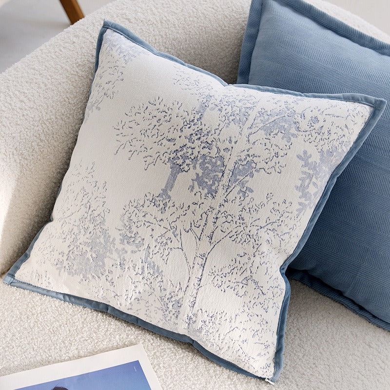 Blue Floral Cushoin