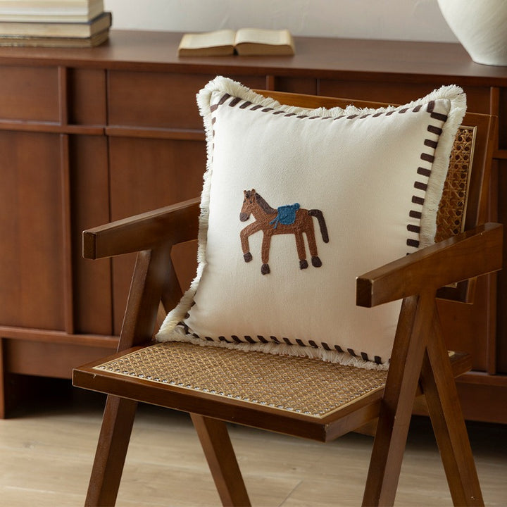 Pasture Tales Embroidered Cushion Collection