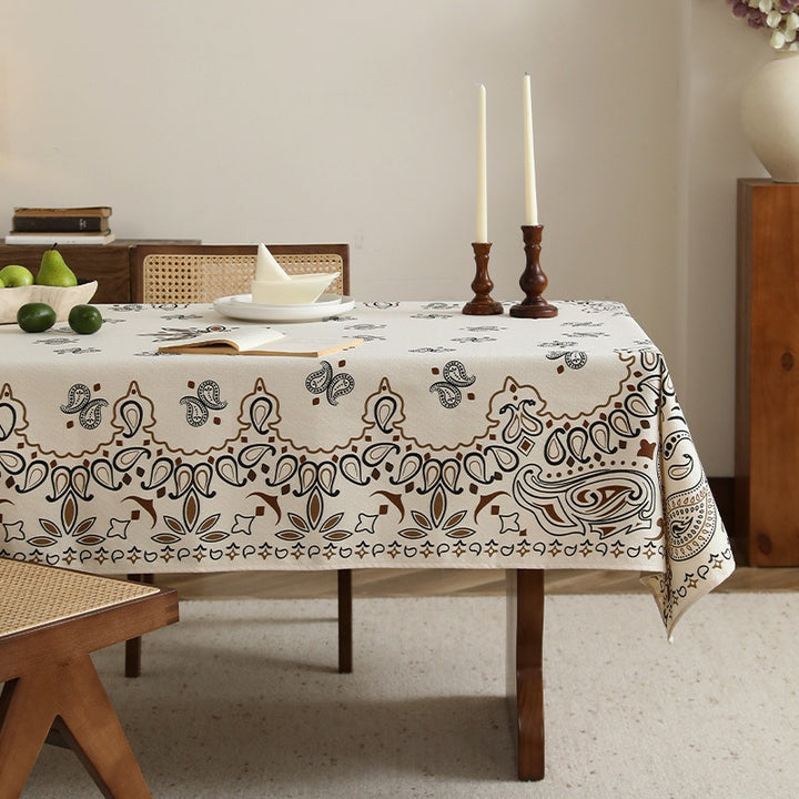 Slow Hour Paisley Tablecloth