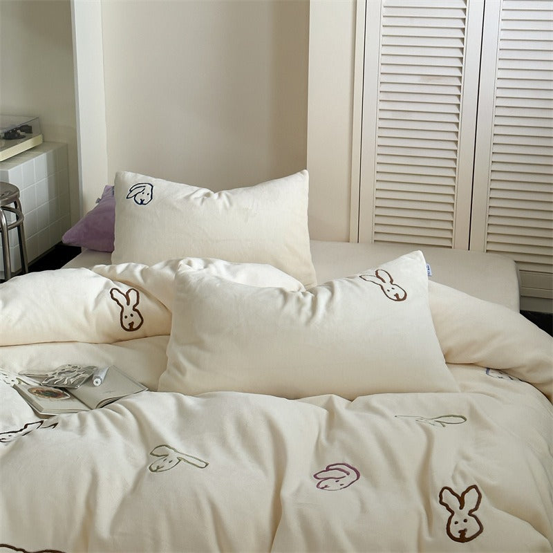 Warm Bunny Bedding Set Collection