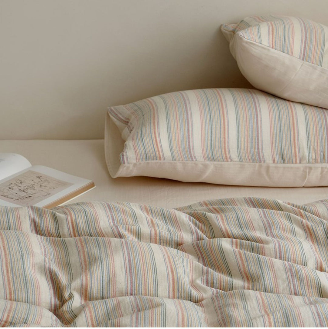 Rainbow Stripe Bedding Set