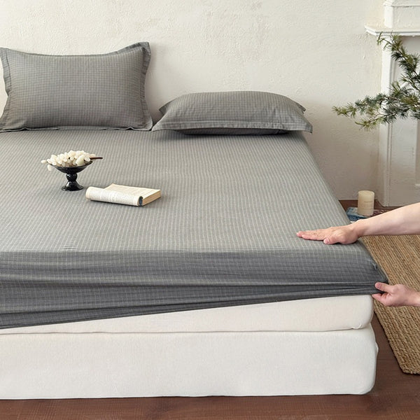 Earthy Cotton Fitted Sheet