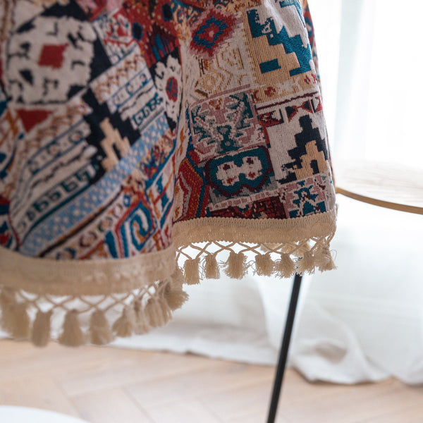 Mexico Style Tassel Table Cloth