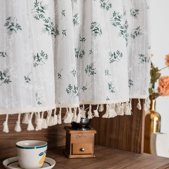 Fresh Grass Tassel Curtain