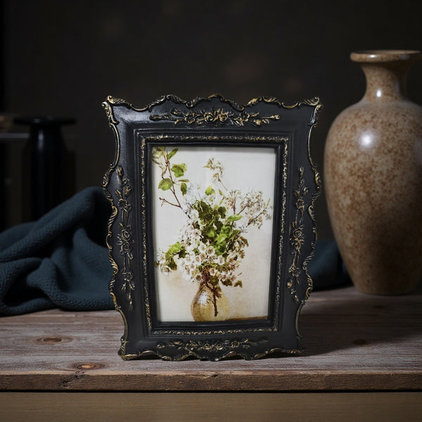 Gilded Noir Rococo Frame